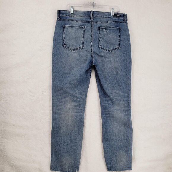 Kut From The Kloth Jeans Womens 16 Reese High Rise Ankle Straight Distressed - Picture 3 of 12